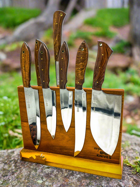 "THE BBQ MASTER" 7 Piece Knife set